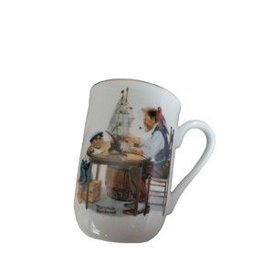 Norman Rockwell Museum Collection VTG 1982 Coffee Cup Mug FOR A GOOD BOY Vintage